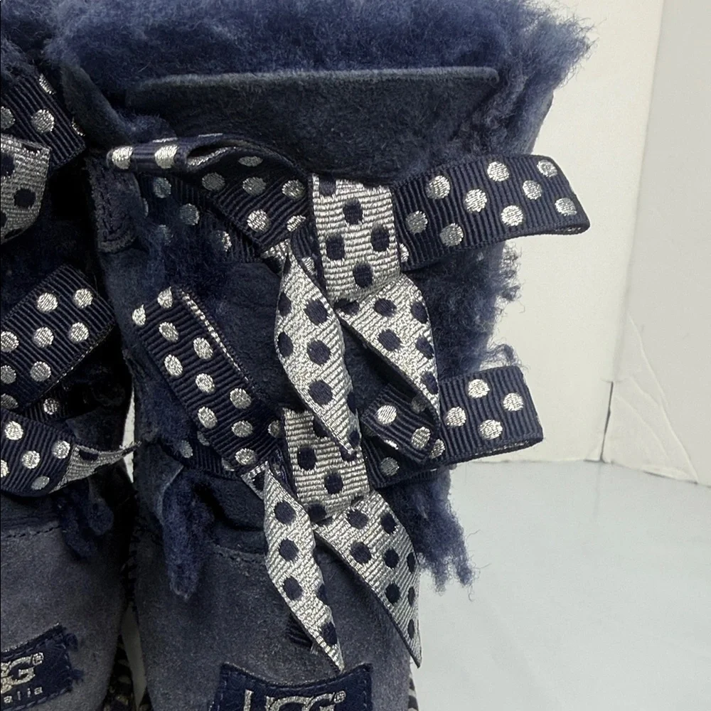 Women's Navy Suede Boots